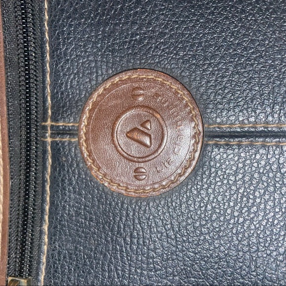 Liz Claiborne Brown and Blue Leather Purse - Picture 2 of 6